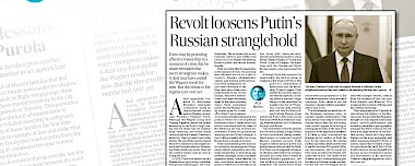 Revolt loosens Putin’s Russian stranglehold
