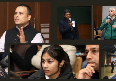 Glimpses of the admission info session at Shiv Nadar University