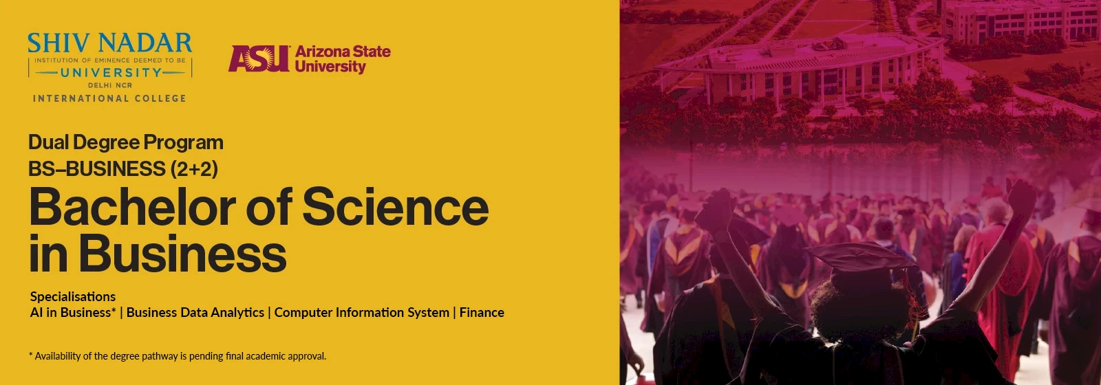 BS Business  (Dual Degree with ASU)