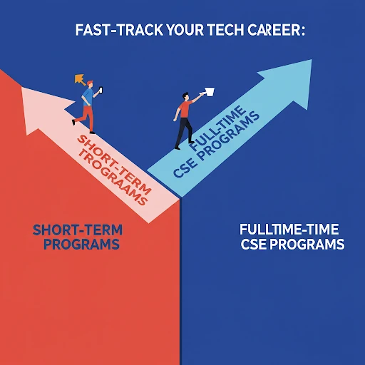 Fast-Track Your Tech Career: Short-Term vs. Full-Time CSE Programs