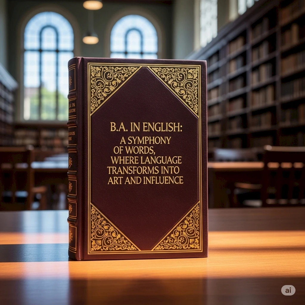 What goes into the B.A. in English course and what does one get out of it?