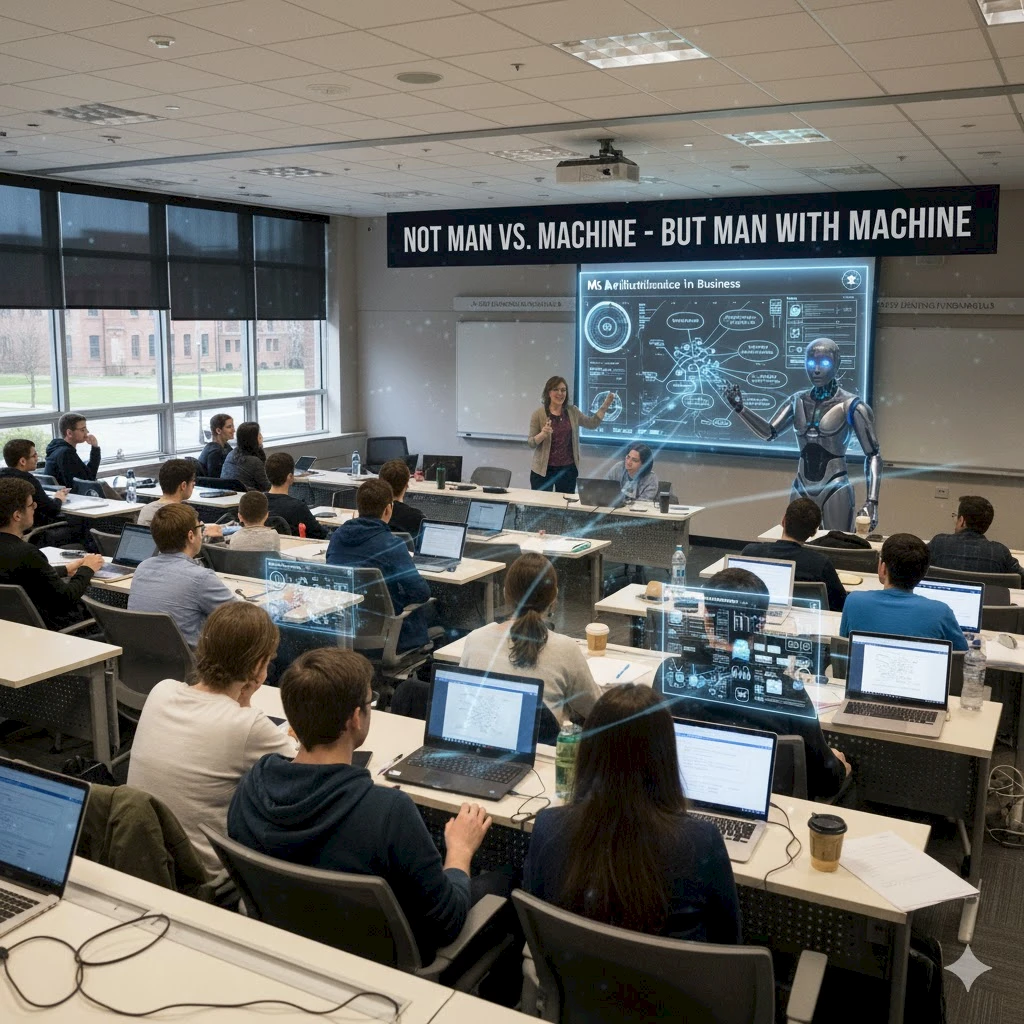 Leadership is still a human's game. Just rewrite the rules with an M.S. in AI.