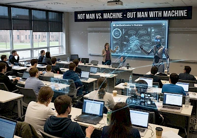 Not Man vs. Machine-But Man with Machine: MS Artificial Intelligence in Business