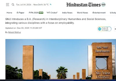 A structured alternative to liberal arts: Shiv Nadar University unveils new interdisciplinary BA Certificate in rik management launched