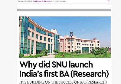 Why did SNU launch India's first BA (Research)