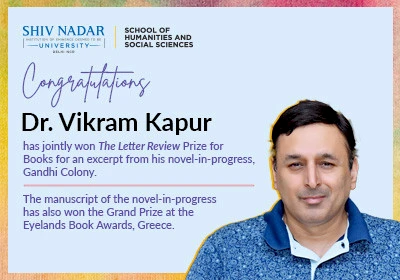Dr. Vikram Kapur Honoured with International Literary Prizes