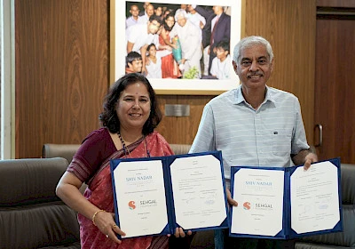 Shiv Nadar Institution of Eminence Signs MOU with SM Sehgal Foundation