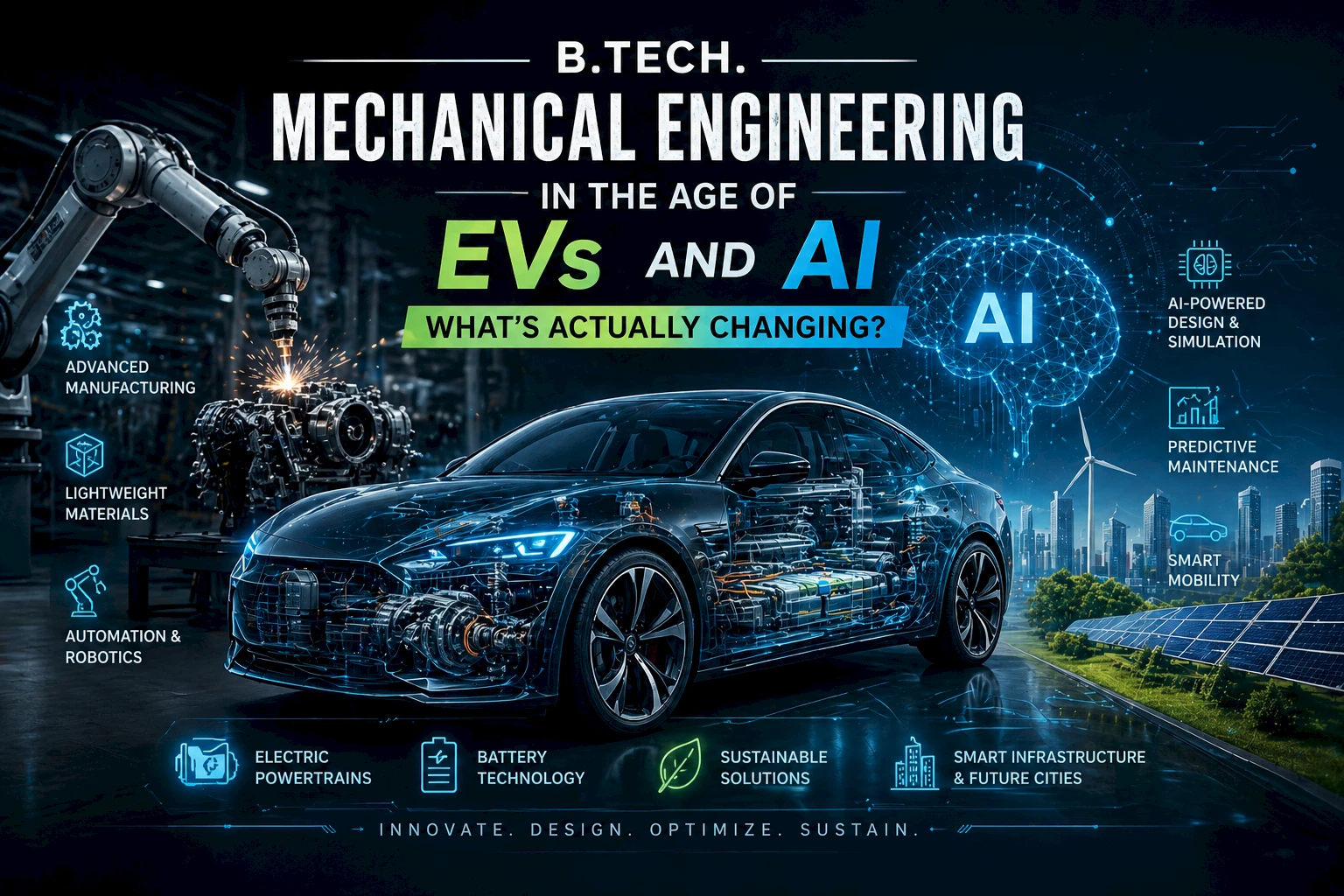 B.Tech. Mechanical Engineering in EV & AI Era: Career, Skills & Future Scope