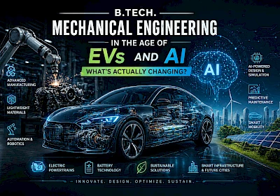 B.Tech. Mechanical Engineering in the Age of EVs and AI - What's Actually Changing?