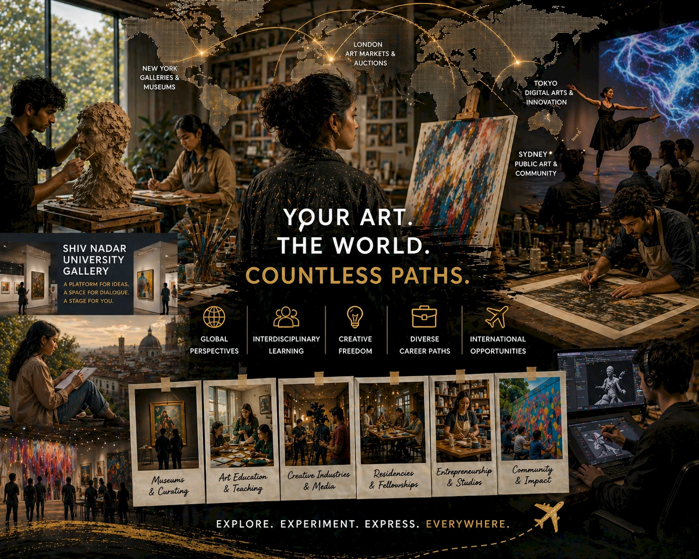 Bridging creativity and career: where advanced fine arts education can take you across the globe.