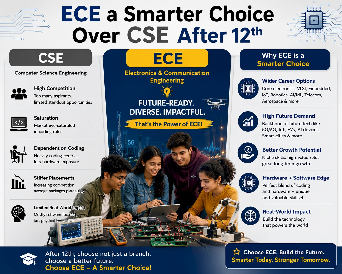 ECE Course After 12th: Is It Better Than CSE?