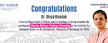 Dr. Divya Kannan Awarded Prestigious Charles Wallace Visiting Fellowship at University of Edinburgh