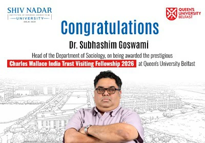 Dr. Subhashim Goswami Honoured with CWIT Visiting Fellowship for International Research Collaboration