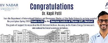 Dr. Kapil Patil Awarded Prestigious AIP Grant for Spring 2026 Research