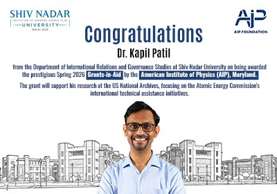 Dr. Kapil Patil Awarded Prestigious AIP Grant for Spring 2026 Research