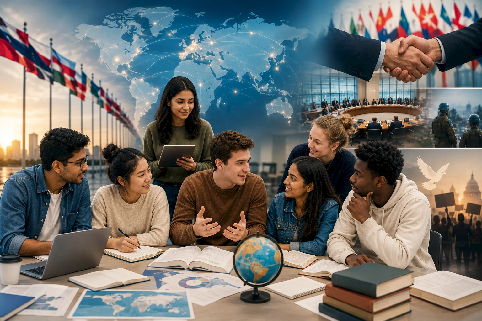 Learn how global politics and diplomacy shape today's interconnected world.