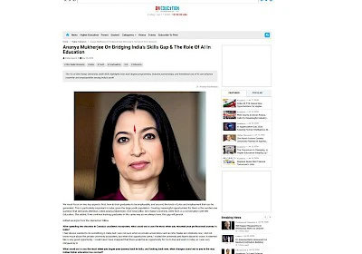 Ananya Mukherjee On Bridging India’s Skills Gap & The Role Of AI In Education