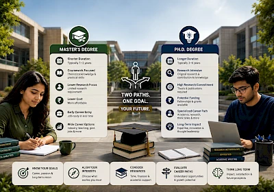 Ph.D. vs Master's Degree: A Side-by-Side Comparison for Indian Students