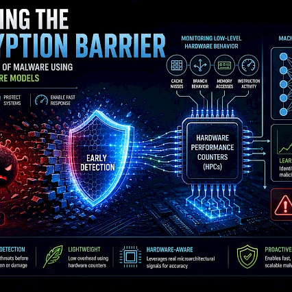 Breaking the Encryption Barrier: Early Detection of Malware Using Hardware-Aware Models